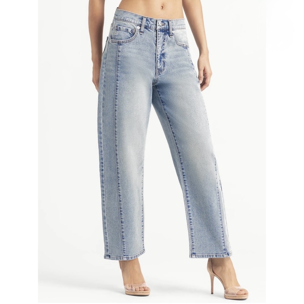Jessica Simpson Myrtle Barrel Leg Jeans Sz 8